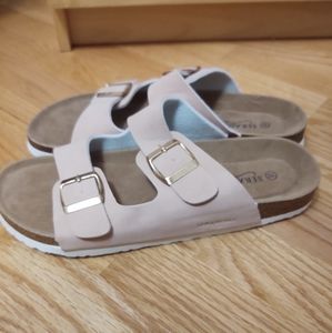 Pink mock up birkenstocks